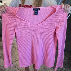 Pink knit sweater Newyork and company